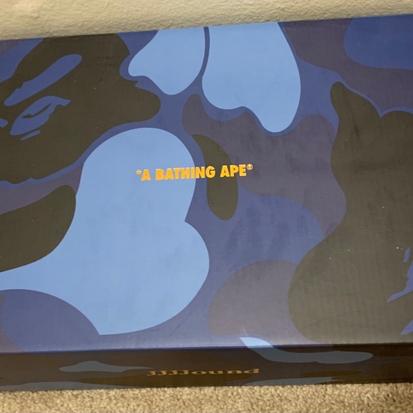 A Bathing Ape Bape Sta JJJJound White Navy Size 7 - Picture 11 of 14